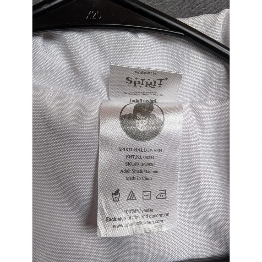 Spirit Halloween Rick Costume‎ Lab Coat Wig Adult Small/Med